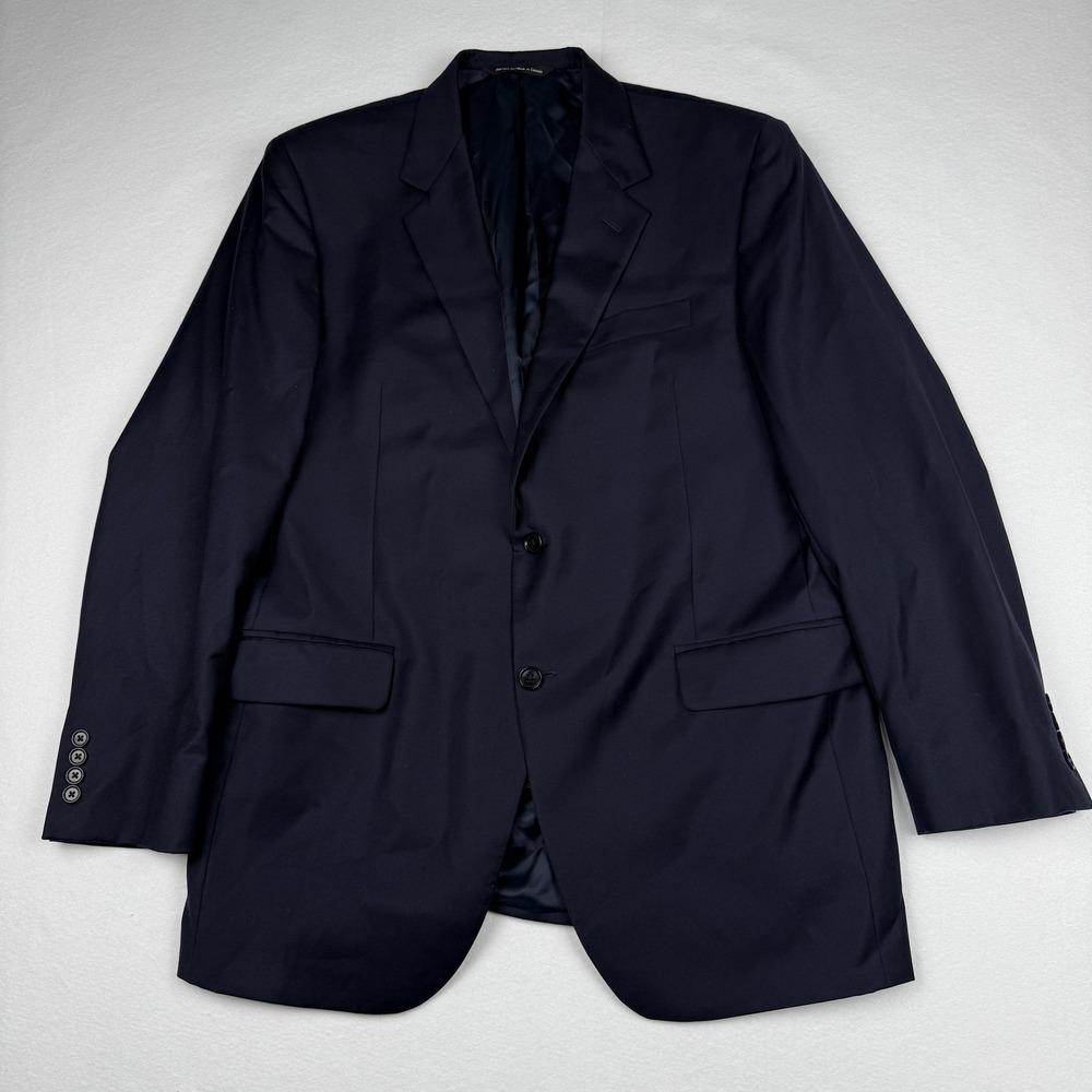 Coppley Sport Coat Mens 45 Blue Wool Loro Piana Summertime Super 130s Blazer